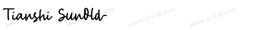 Tianshi SunOld字体转换